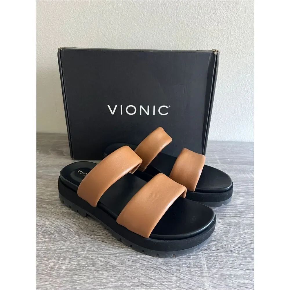 New Vionic Women's Modesto Platform Lug Sandal 9M